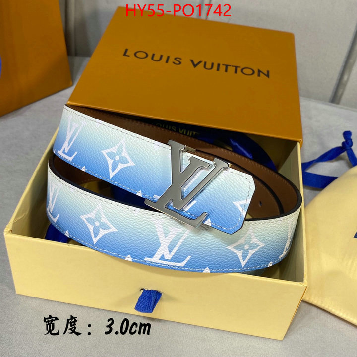 Belts-LV,fashion replica , ID: PO1742,$: 55USD
