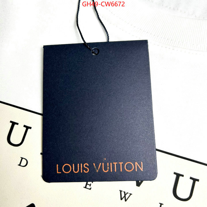 Clothing-LV,fake high quality , ID: CW6672,$: 49USD