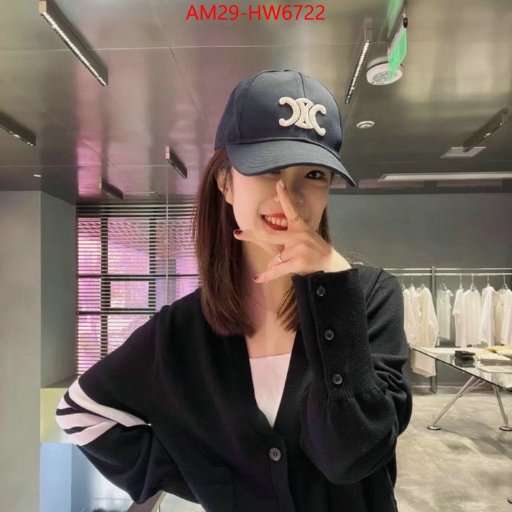 Cap (Hat)-Celine,the highest quality fake , ID: HW6722,$: 29USD