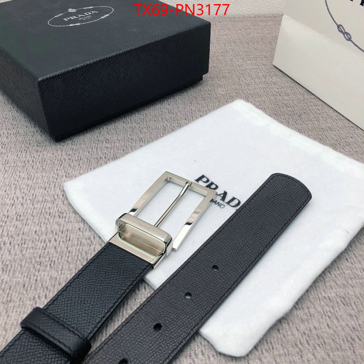 Belts-Prada,wholesale imitation designer replicas , ID: PN3177,$: 69USD