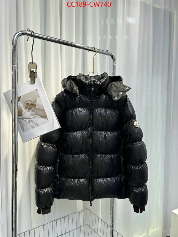 Down jacket Men-Moncler,the highest quality fake , ID: CW740,$: 189USD