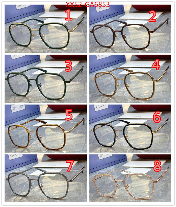 Glasses-Gucci,replica aaaaa+ designer , ID: GA6853,$: 52USD