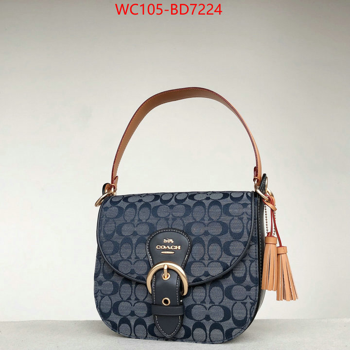 Coach Bags(4A)-Diagonal,only sell high-quality ,ID: BD7224,$: 105USD