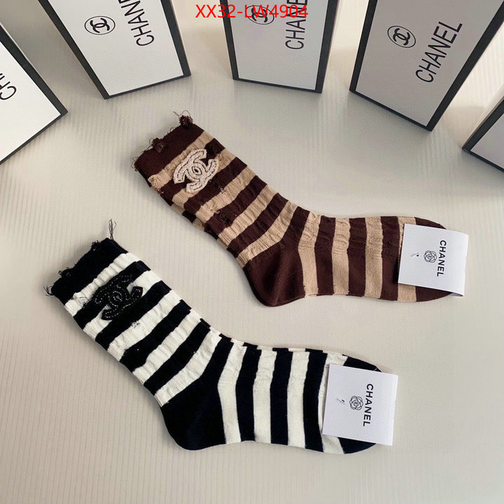 Sock-Chanel,replica aaaaa+ designer , ID: LW4904,$: 32USD