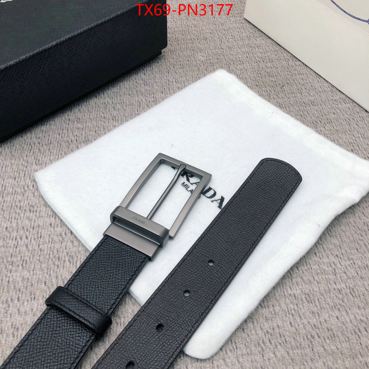 Belts-Prada,wholesale imitation designer replicas , ID: PN3177,$: 69USD