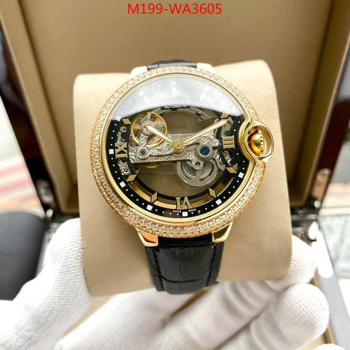 Watch(4A)-Cartier,most desired , ID: WA3605,$: 199USD