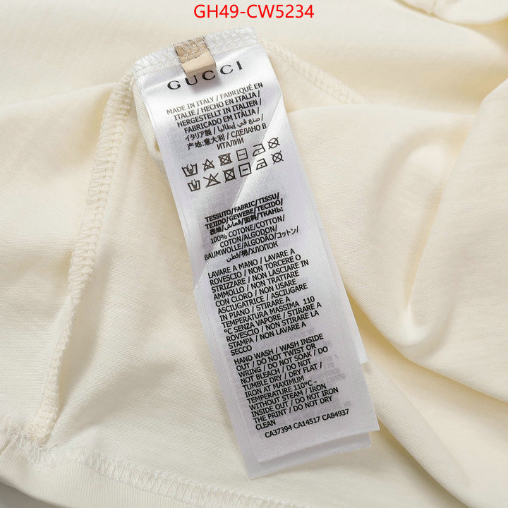 Clothing-Gucci,brand designer replica , ID: CW5234,$: 49USD