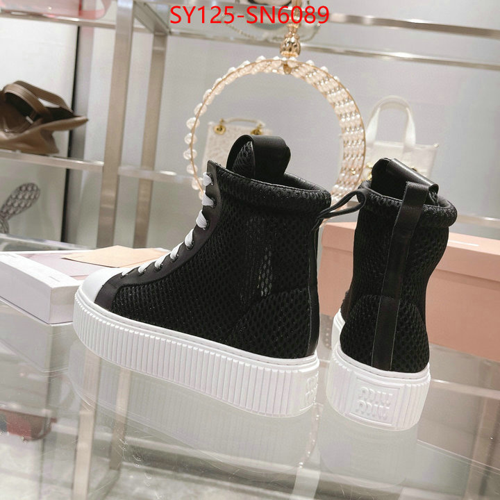 Women Shoes-Miu Miu,7 star quality designer replica , ID: SN6089,$: 125USD