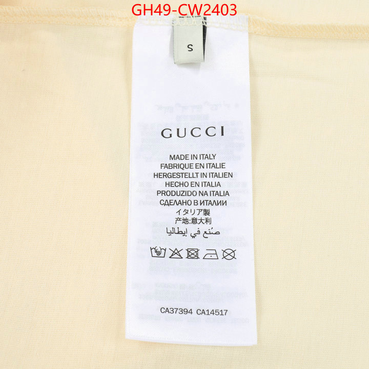 Clothing-Gucci,designer 7 star replica , ID: CW2403,$: 49USD