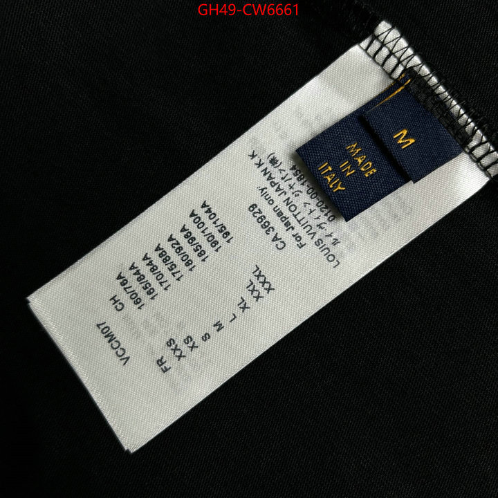 Clothing-LV,what is a 1:1 replica , ID: CW6661,$: 49USD