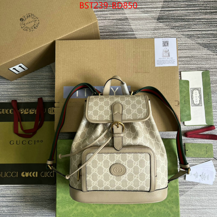 Gucci Bags(TOP)-Backpack-,fake cheap best online ,ID: BD850,$: 239USD