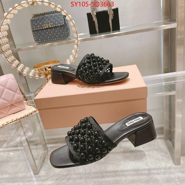 Women Shoes-Miu Miu,good quality replica , ID: SD3663,$: 105USD