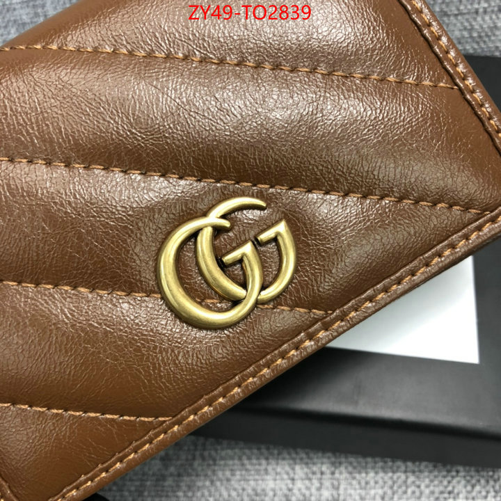 Gucci Bags(4A)-Wallet-,top quality fake ,ID: TO2839,$: 49USD