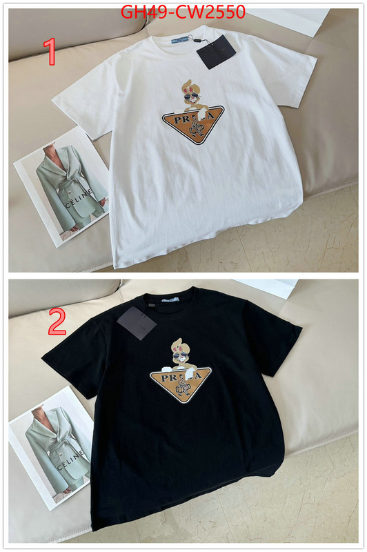 Clothing-Prada,top designer replica , ID: CW2550,$: 49USD