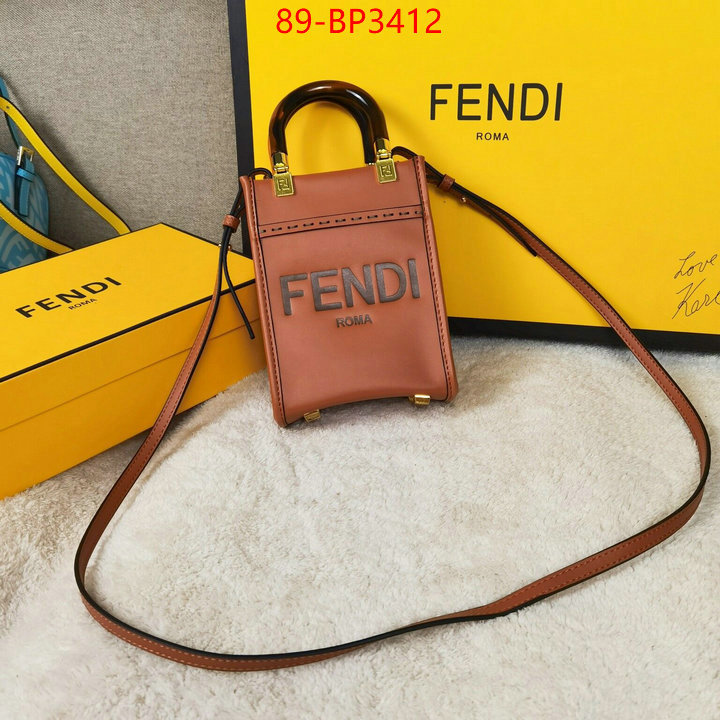 Fendi Bags(4A)-Sunshine-,high ,ID: BP3412,$: 89USD