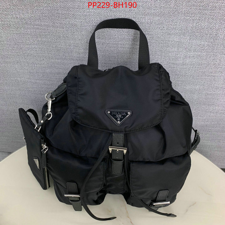 Prada Bags(TOP)-Backpack-,ID: BH190,$:229USD