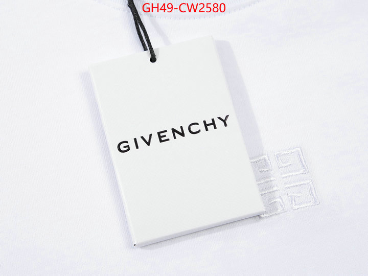 Clothing-Givenchy,brand designer replica ,ID: CW2580,$: 49USD