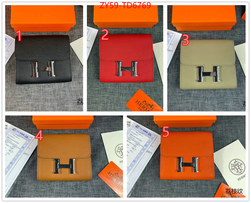 Hermes Bags(4A)-Wallet-,replica 1:1 ,ID: TD6769,$: 59USD