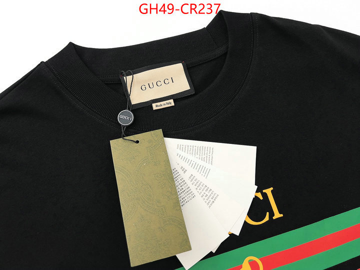 Clothing-Gucci,replica 2023 perfect luxury , ID: CR237,$: 49USD