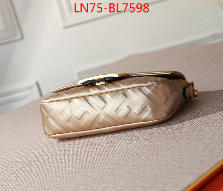 Fendi Bags(4A)-Baguette-,designer fake ,ID: BL7598,$: 75USD