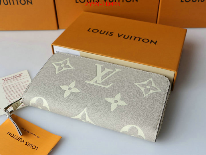 LV Bags(4A)-Wallet,ID: TD445,$: 59USD