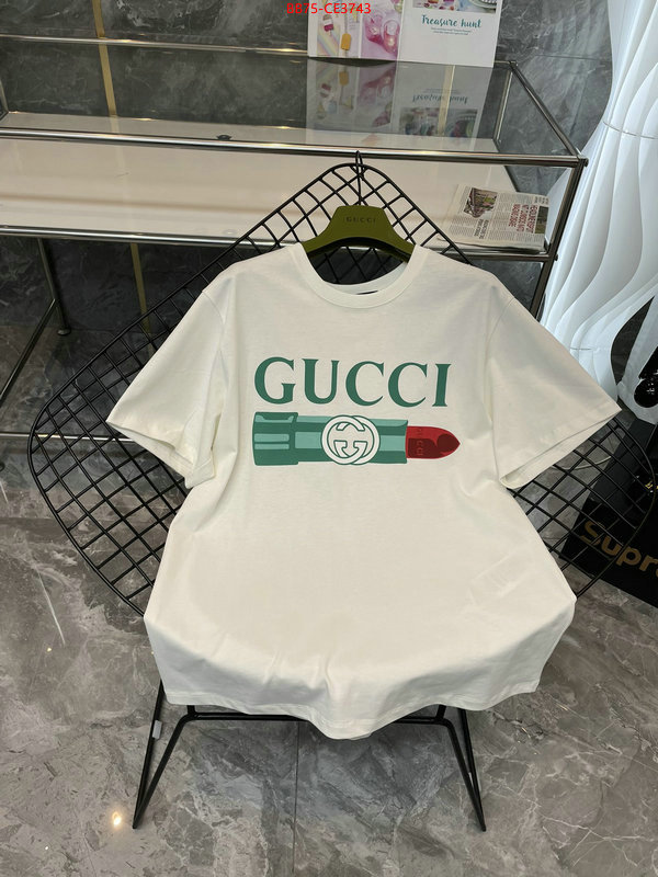 Clothing-Gucci,wholesale 2023 replica , ID: CE3743,$:75USD