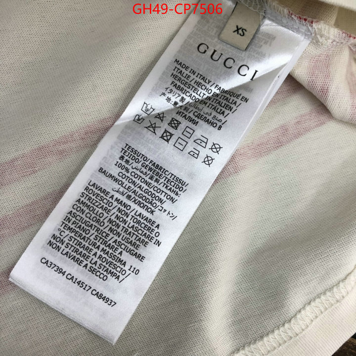 Clothing-Gucci,2023 luxury replicas , ID: CP7506,$: 49USD