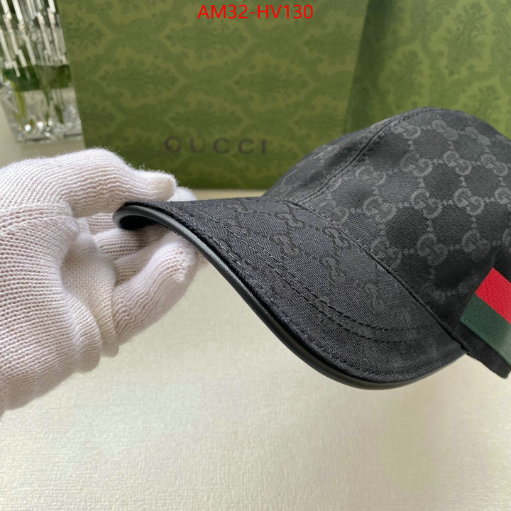 Cap (Hat)-Gucci,2023 replica wholesale cheap sales online , ID: HV130,$: 32USD