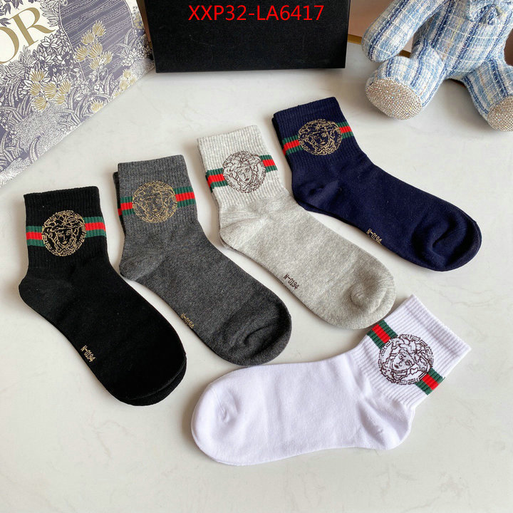 Sock-Versace,cheap high quality replica , ID: LA6417,$: 32USD