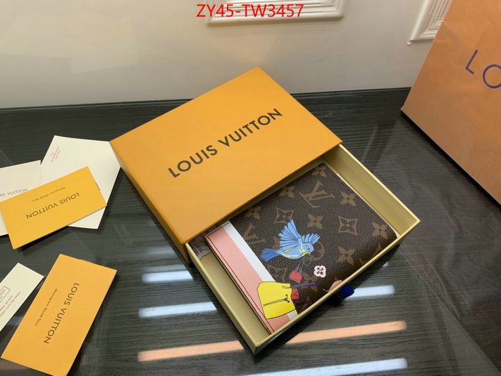 LV Bags(4A)-Wallet,high quality replica ,ID: TW3457,$: 45USD