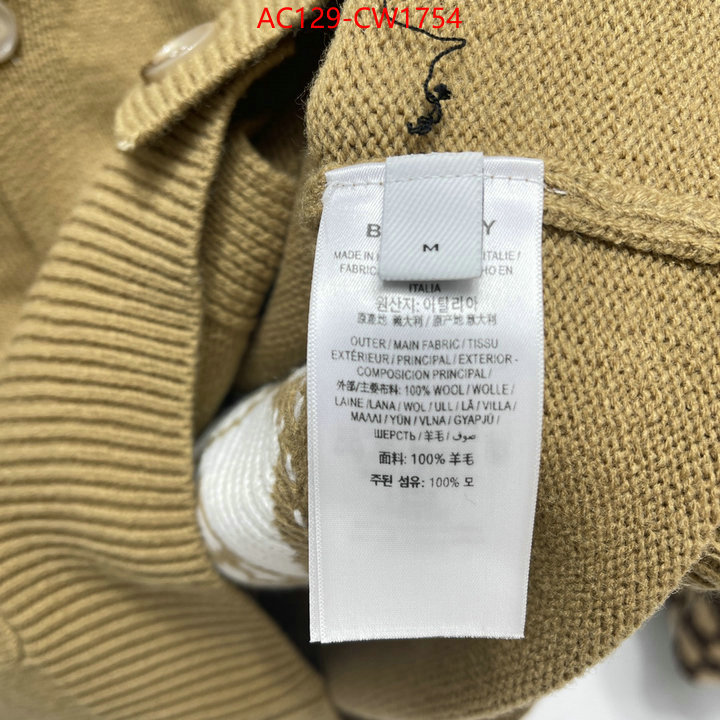 Clothing-Burberry,best knockoff , ID: CW1754,$: 129USD