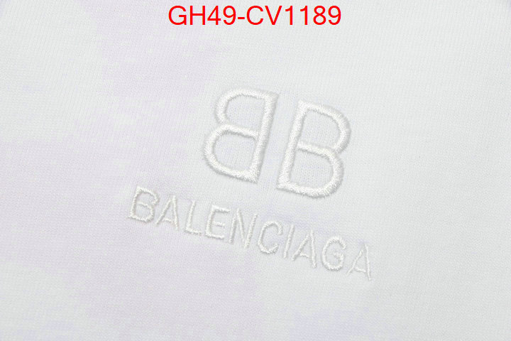 Clothing-Balenciaga,aaaaa , ID: CV1189,$: 49USD