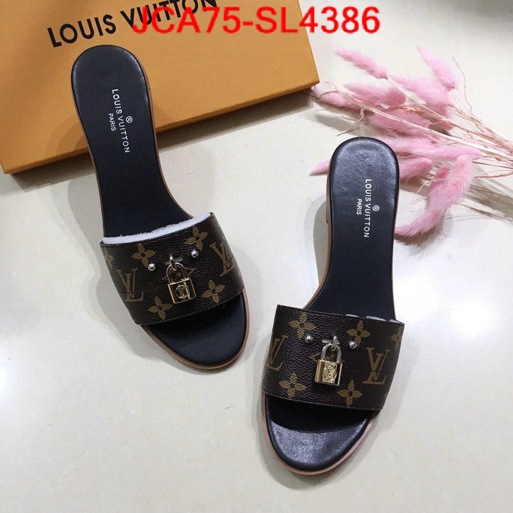 Women Shoes-LV,aaaaa+ replica designer , ID: SL4386,$: 75USD