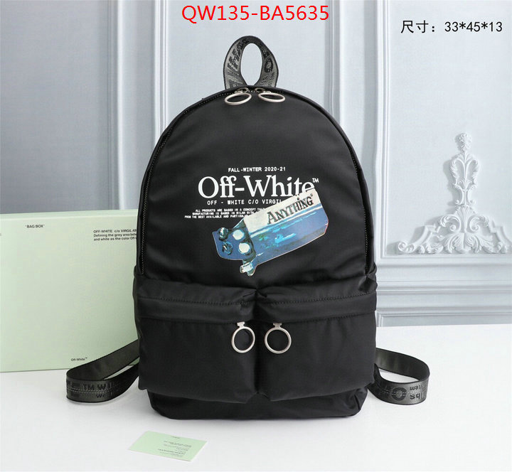 Off-White Bags ( TOP )-Backpack-,how to buy replica shop ,ID: BA5635,$: 135USD