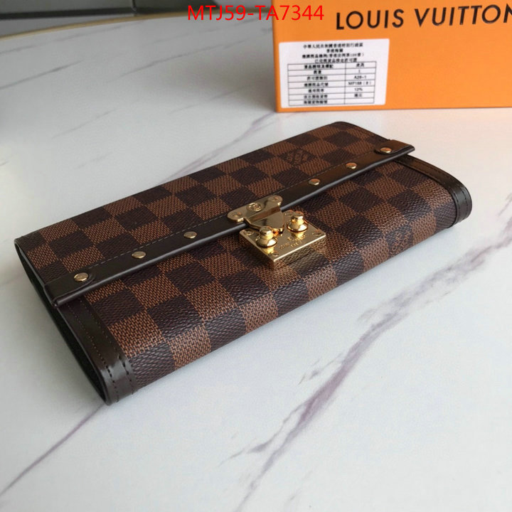 LV Bags(4A)-Wallet,ID: TA7344,$: 59USD