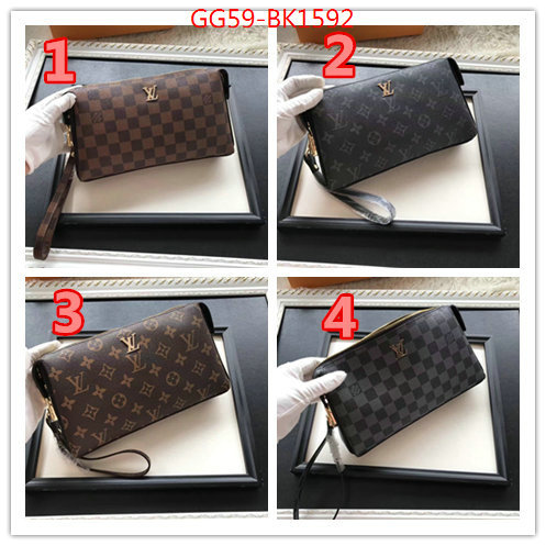 LV Bags(4A)-Wallet,ID: BK1592,$:59USD