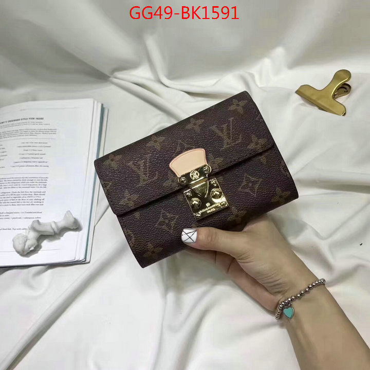 LV Bags(4A)-Wallet,ID: BK1591,$:49USD