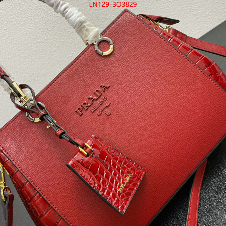 Prada Bags(4A)-Handbag-,sellers online ,ID: BO3829,$: 129USD