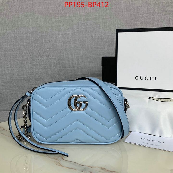 Gucci Bags(TOP)-Marmont,ID: BP412,$:195USD