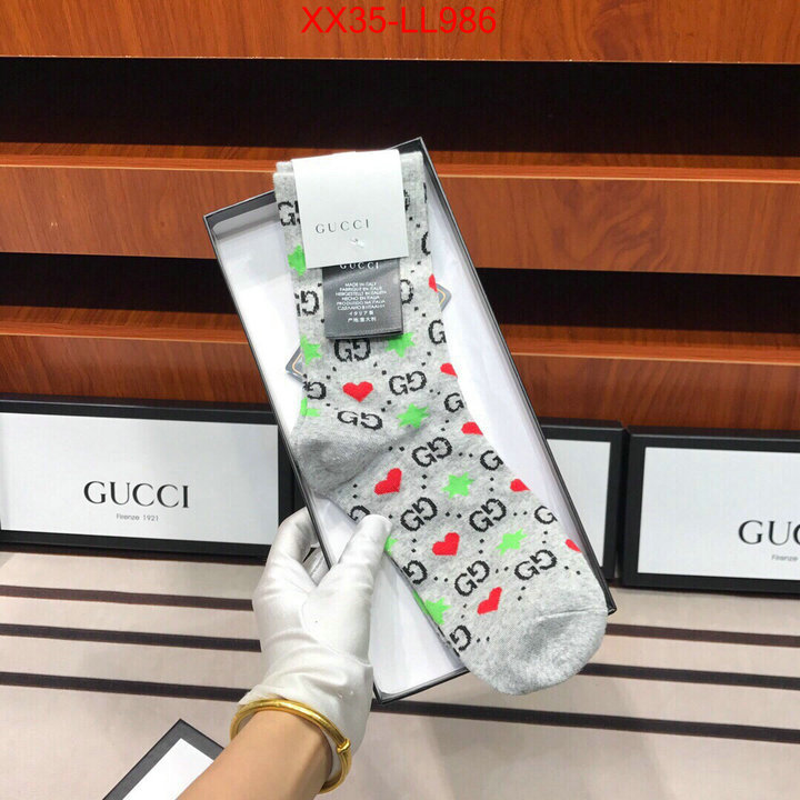 Sock-Gucci,fake cheap best online , ID: LL986,$:35USD