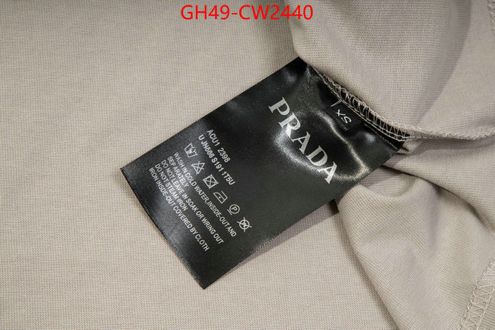 Clothing-Prada,what is aaaaa quality , ID: CW2440,$: 49USD