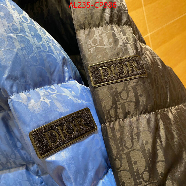 Down jacketMen-Dior,high quality happy copy , ID: CP986,$: 235USD