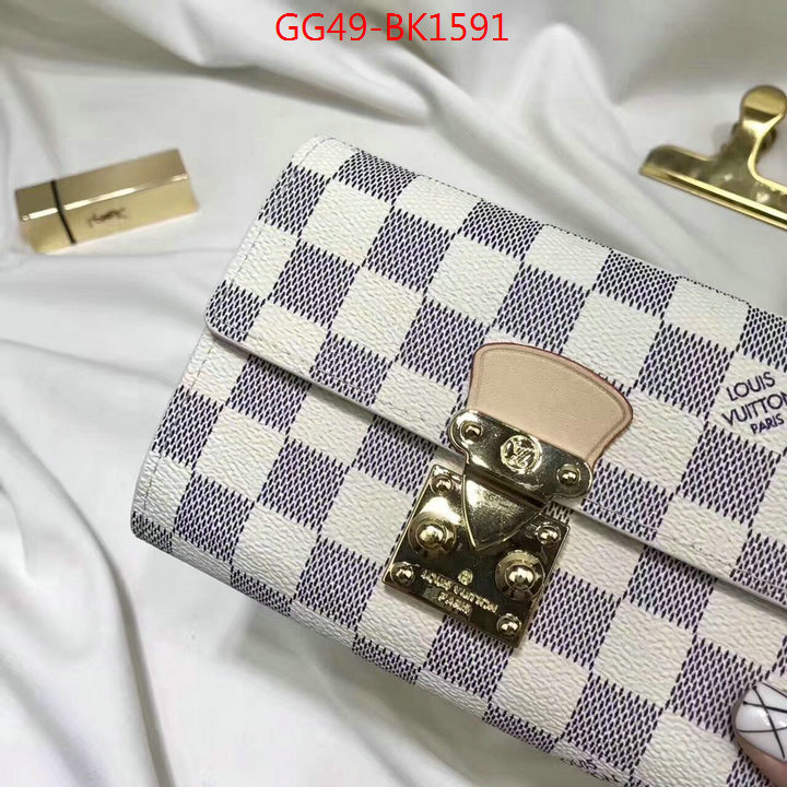 LV Bags(4A)-Wallet,ID: BK1591,$:49USD