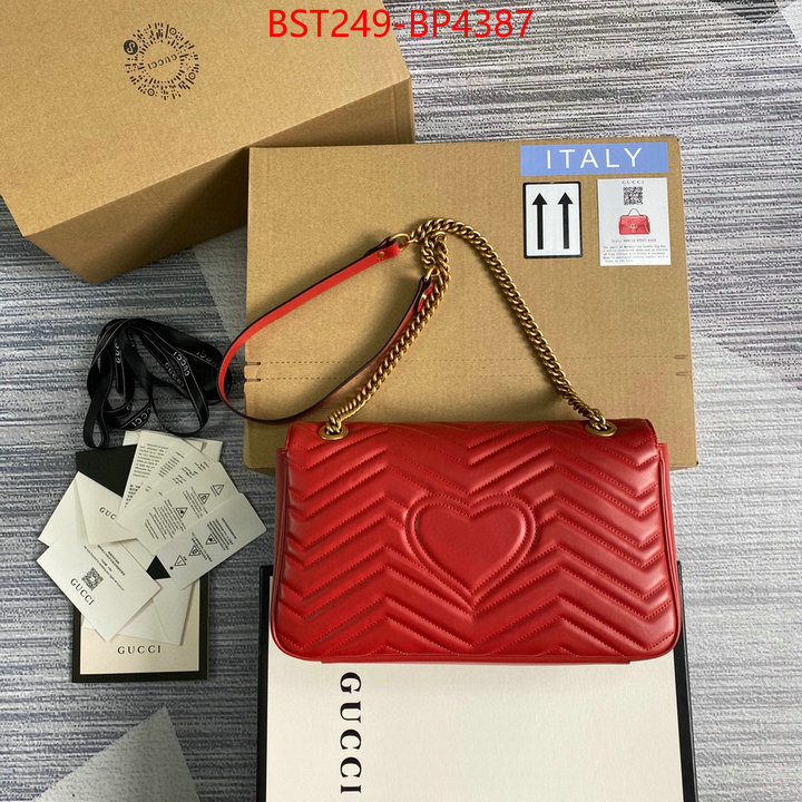 Gucci Bags(TOP)-Marmont,can you buy knockoff ,ID: BP4387,$: 249USD