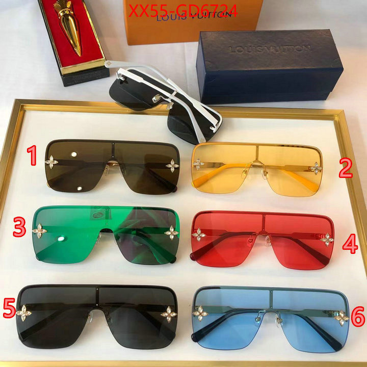 Glasses-LV,shop cheap high quality 1:1 replica , ID: GD6724,$: 55USD