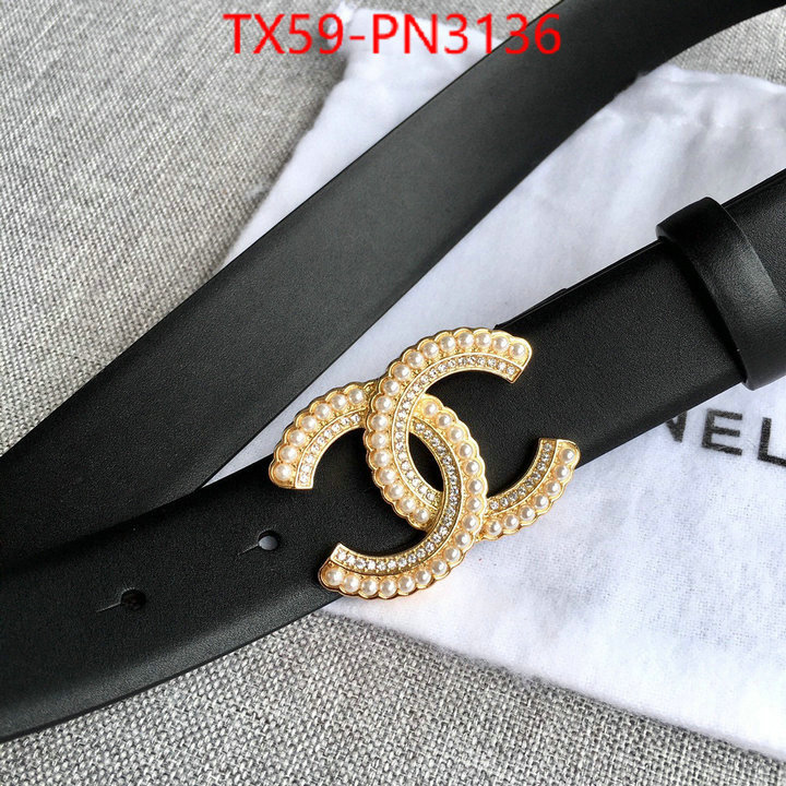 Belts-Chanel,the best affordable , ID: PN3136,$: 59USD