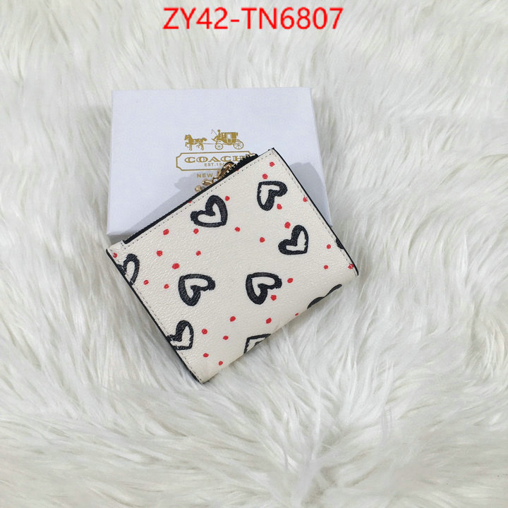 Coach Bags(4A)-Wallet,buy online ,ID: TN6807,$: 42USD