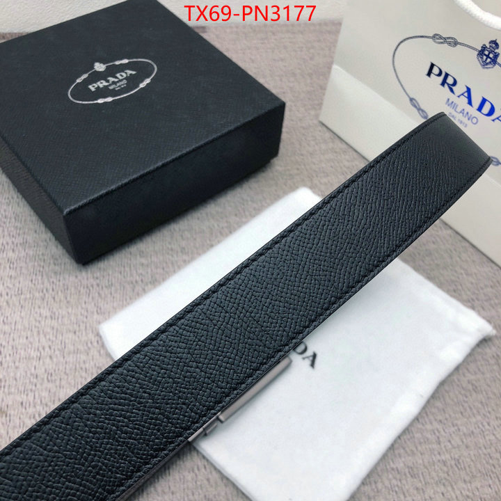 Belts-Prada,wholesale imitation designer replicas , ID: PN3177,$: 69USD