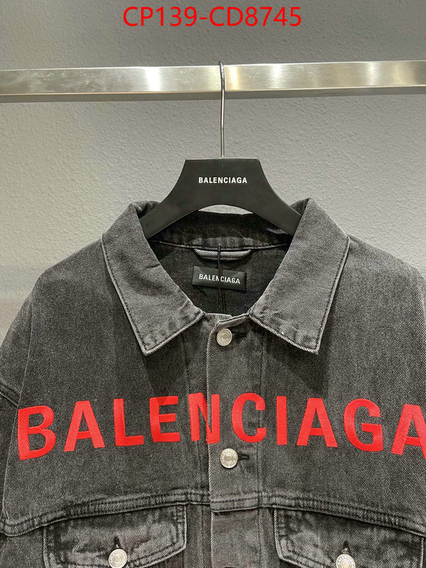 Clothing-Balenciaga,designer high replica , ID: CD8745,$: 139USD