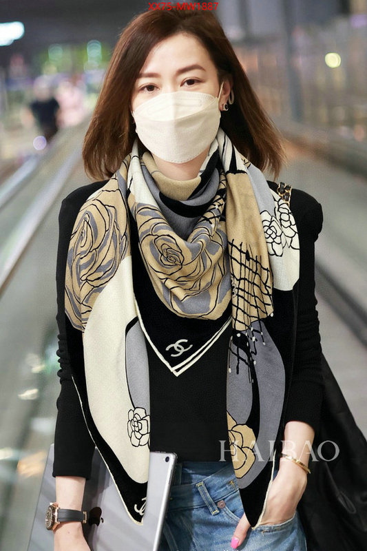 Scarf-Chanel,where can i find , ID: MW1887,$: 75USD